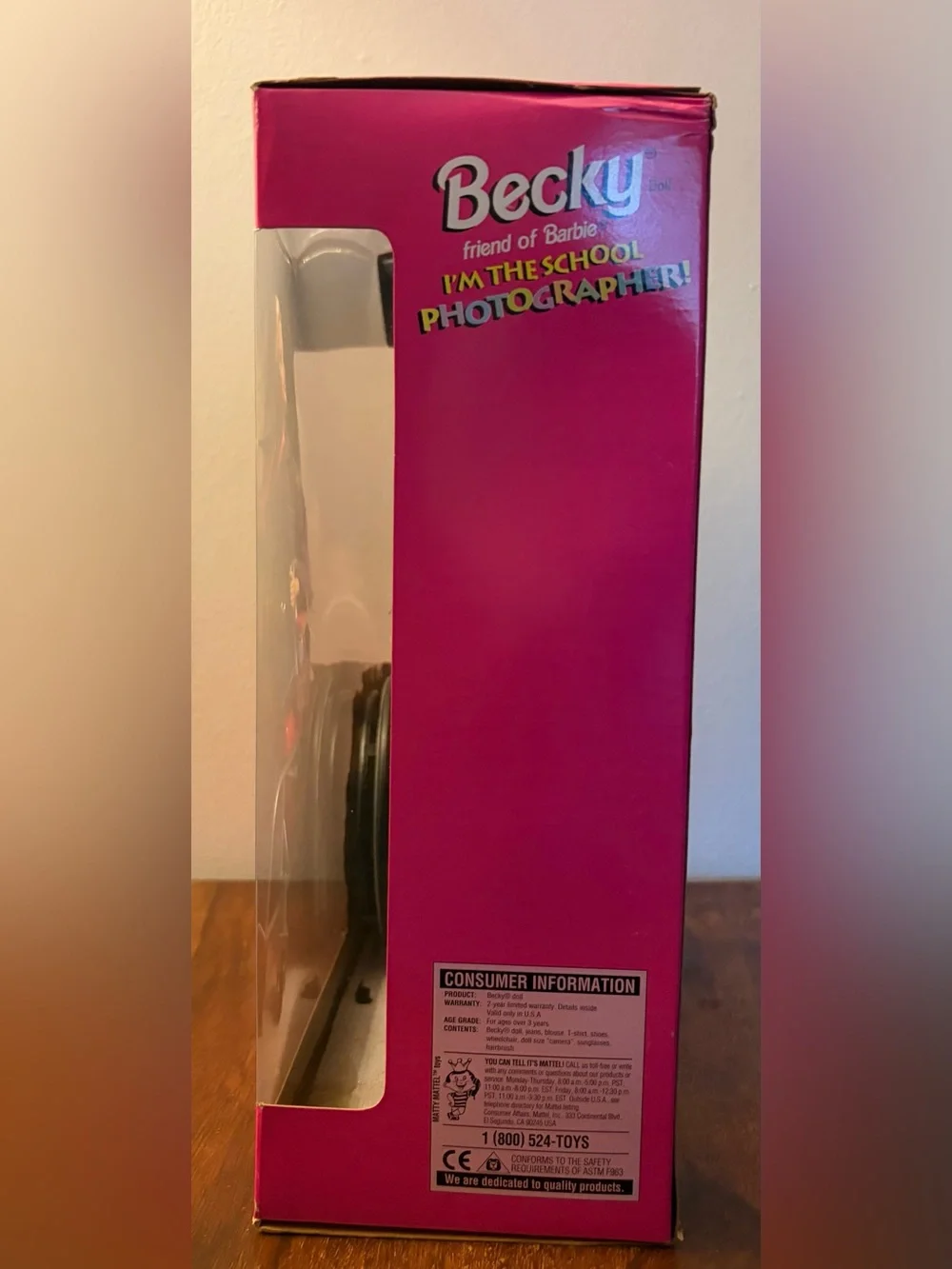 Mattel Becky friend of Barbie Doll in Wheelchair.